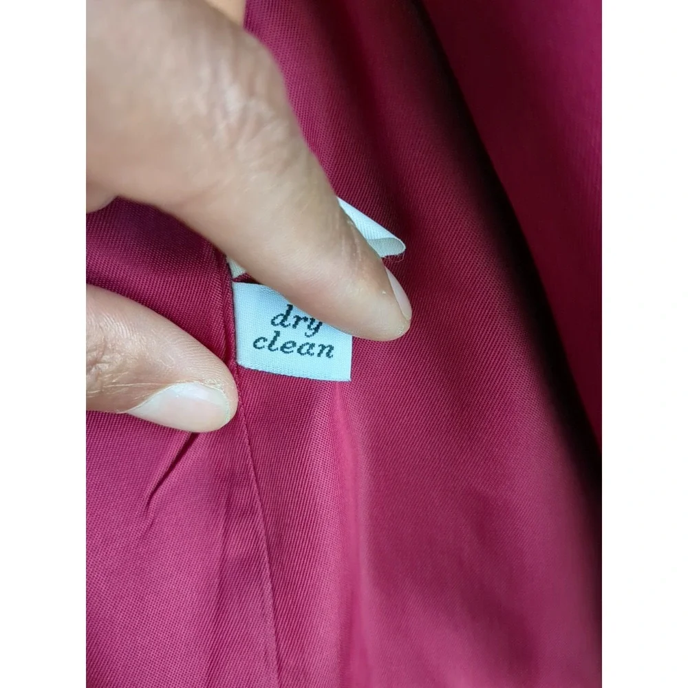 VTG Pendleton‎ Womens Sz 10 Single Button Deep Red Blazer Made In USA